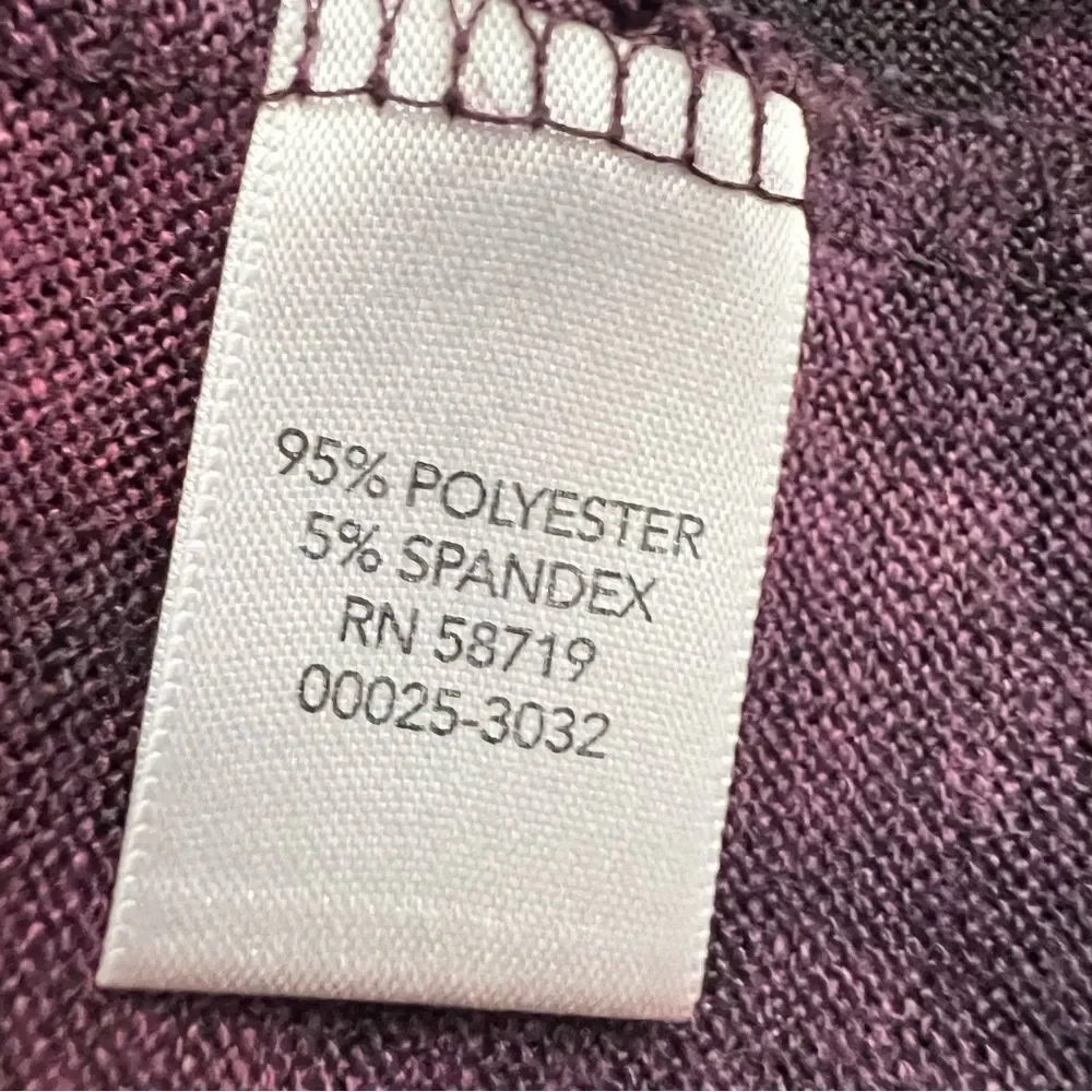 Christopher & Banks Womens Open Front Ruffle Cardigan Size XL Maroon Whimsigoth